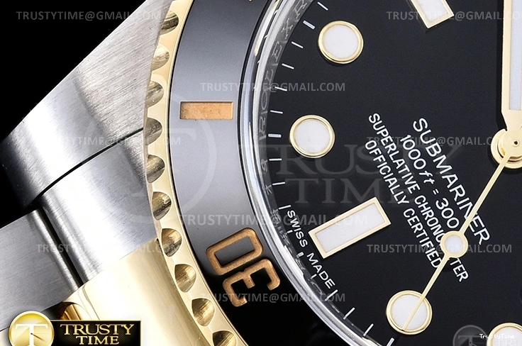 0417 Submariner 116613LN 904L YG SS Black ARF V3 SH Breathable 1086